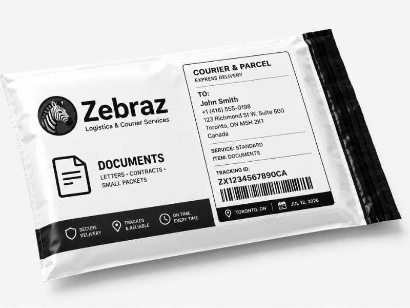 Documents, example parcel size